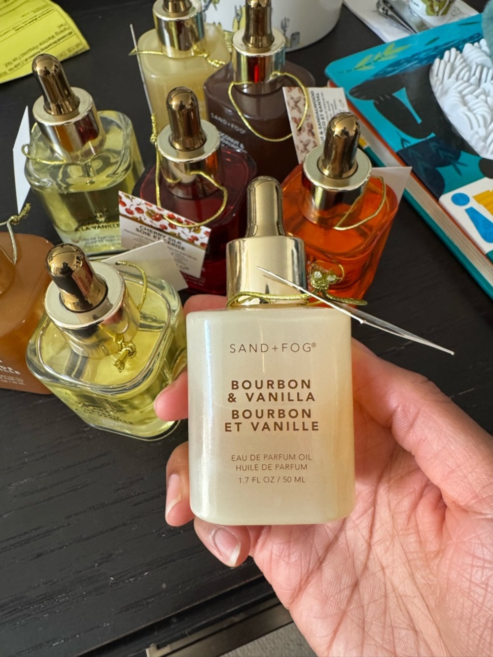 SAND+FOG Bourbon & Vanilla Body Oil — Cream Scented Moisturizer